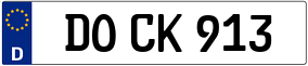 Trailer License Plate